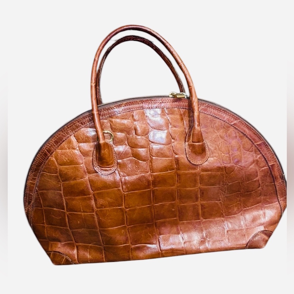 Vintage Paola del Lungo Italian leather handbag